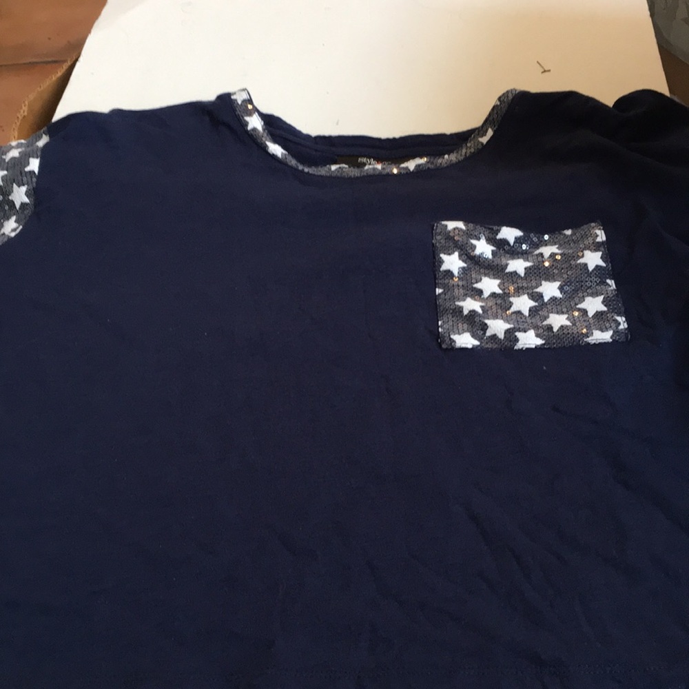 FINAL MARKDOWN Style & co. Sparkly crop top medium